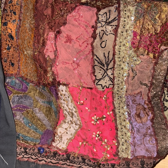 Beaded Sari Patchwork Tapestry - Picture 17 of 17